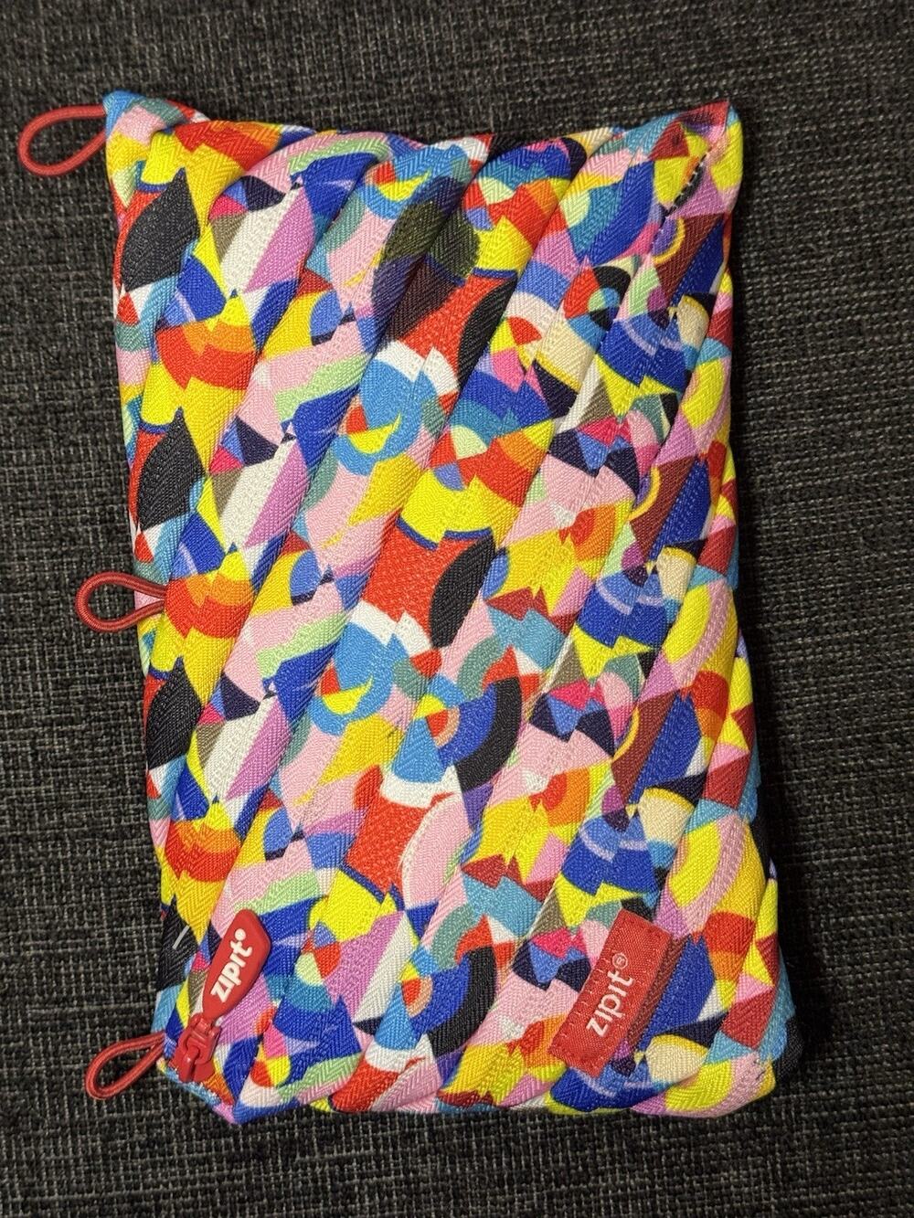 Zipit 3-ring Binder Pencil Storage Pouch Geometric Print